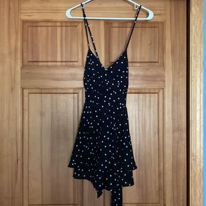 Altar’d State black polka dot Romper